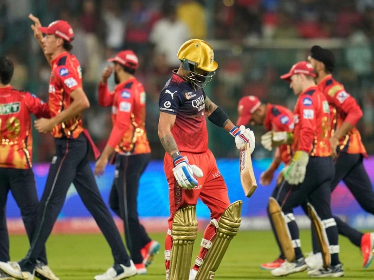 rcb vs pbks match result rcb की घर में लगातार तीसरी हार जानिए कौन रहा मैच का हीरो