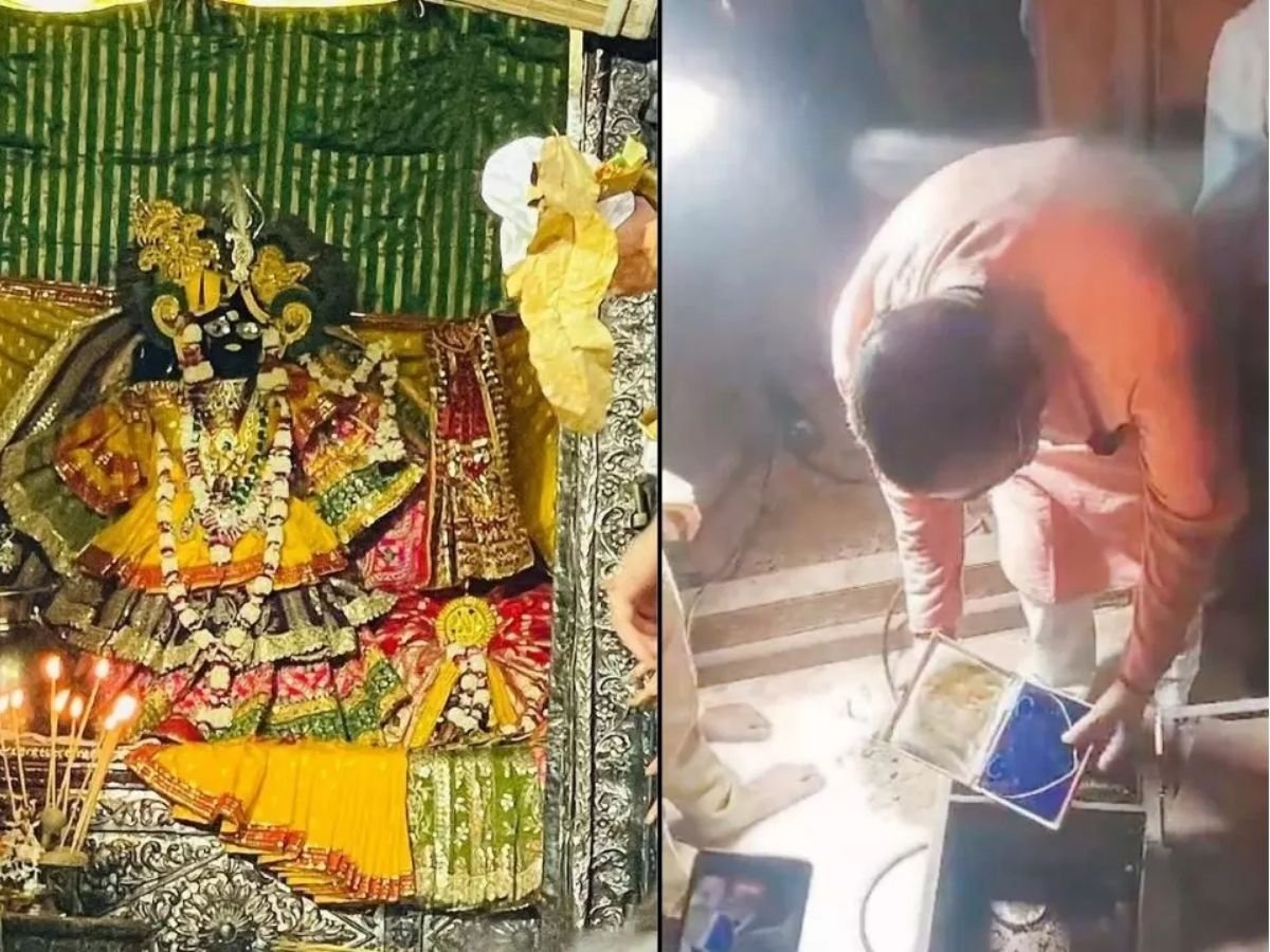 मथुरा के बांके बिहारी मंदिर का 54 साल बाद खोला गया खजाना ज्वेलरी बॉक्स खालीहुआ विवाद