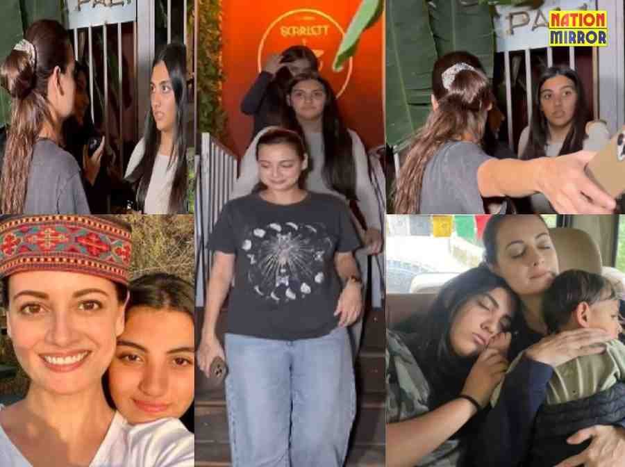 diya mirza angry on stepdaughter दीया मिर्जा ने सौतेली बेटी को डांटा मचा बवाल