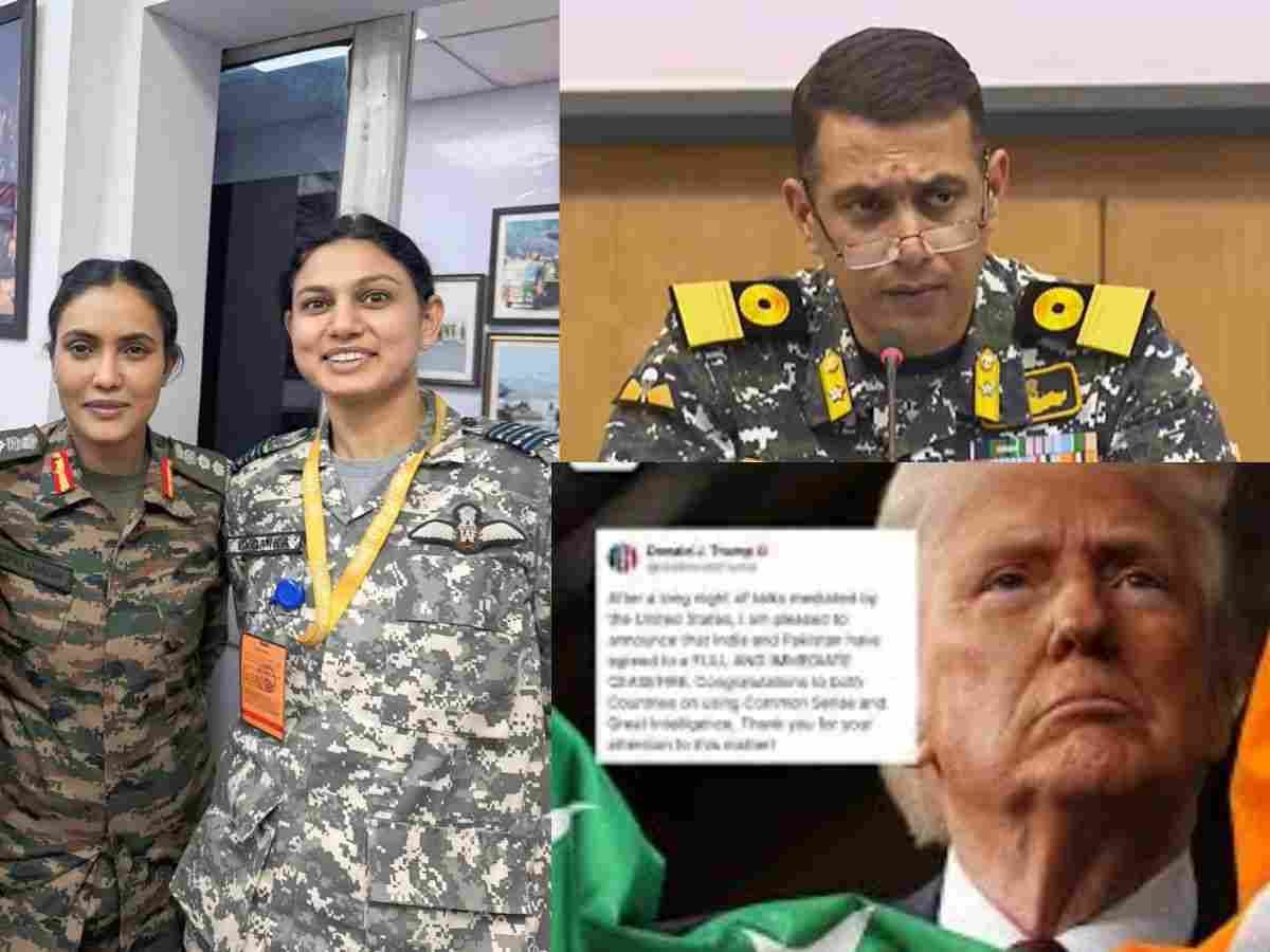india pakistan tension सीजफायर के बाद रक्षा मंत्रालय की प्रेस कॉन्फ्रेंस तीनों सेनाओं के चीफ के साथ pm मोदी की हाई लेवल मीटिंग