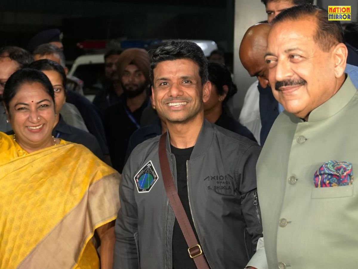 भारत के सितारे शुभांशु दिल्ली मे