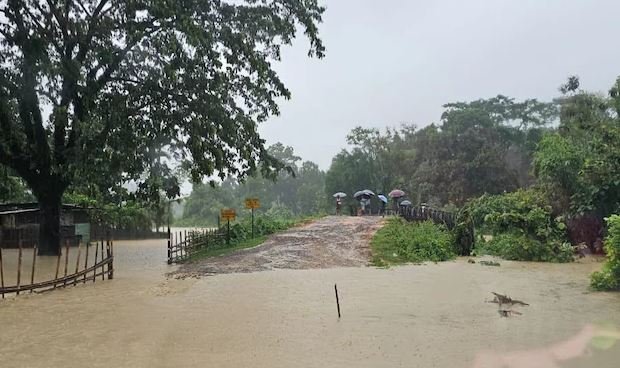 flash floods in meghalayas garo hills 10 deadinfrastructure devastated