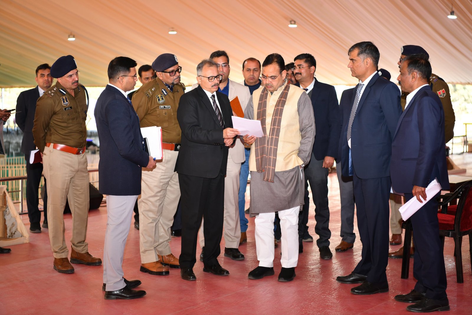 आरक्षक नव नियुक्ति समारोह’ की तैयारियों का जायजा लेने पहुंचे cm भजनलाल शर्मा दिए निर्देश