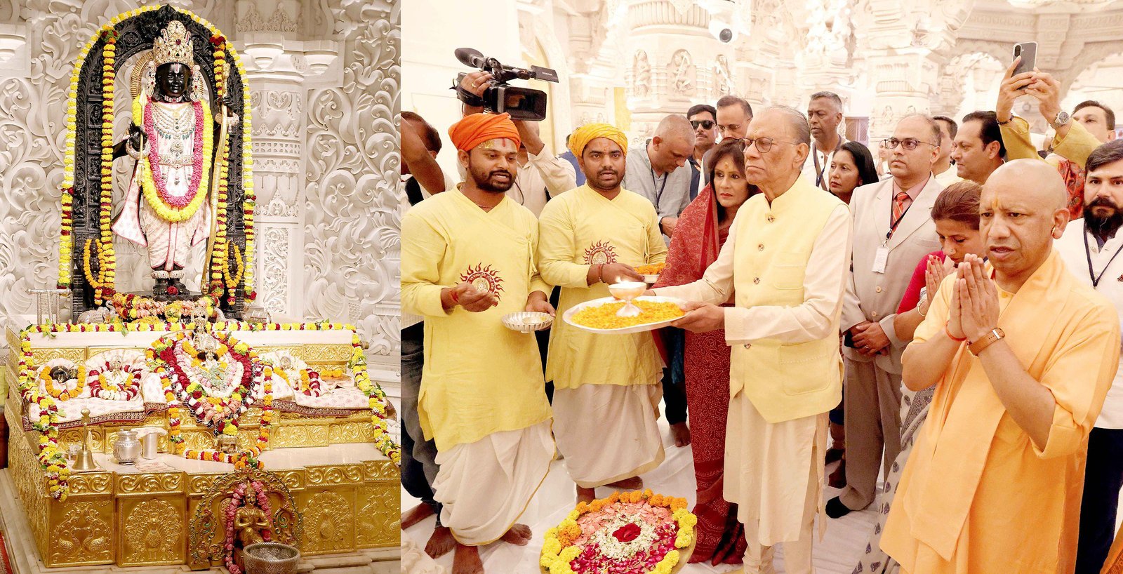 मॉरीशस के प्रधानमंत्री ने किए रामलला के दर्शन cm योगी रहे मौजूद