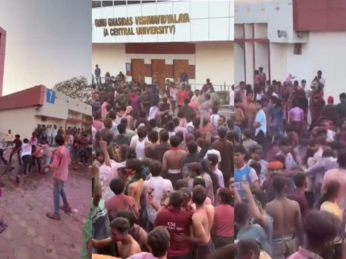 होली मिलन कार्यक्रम में बवाल ggu में आपस में भिड़े छात्र