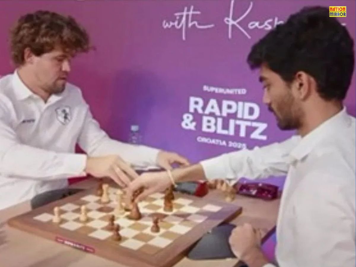 grand chess tournament 2025 कमजोर कहने वाले विश्व नंबर 1 कार्लसन को गुकेश ने 1 महिने में दूसरी बार हराया