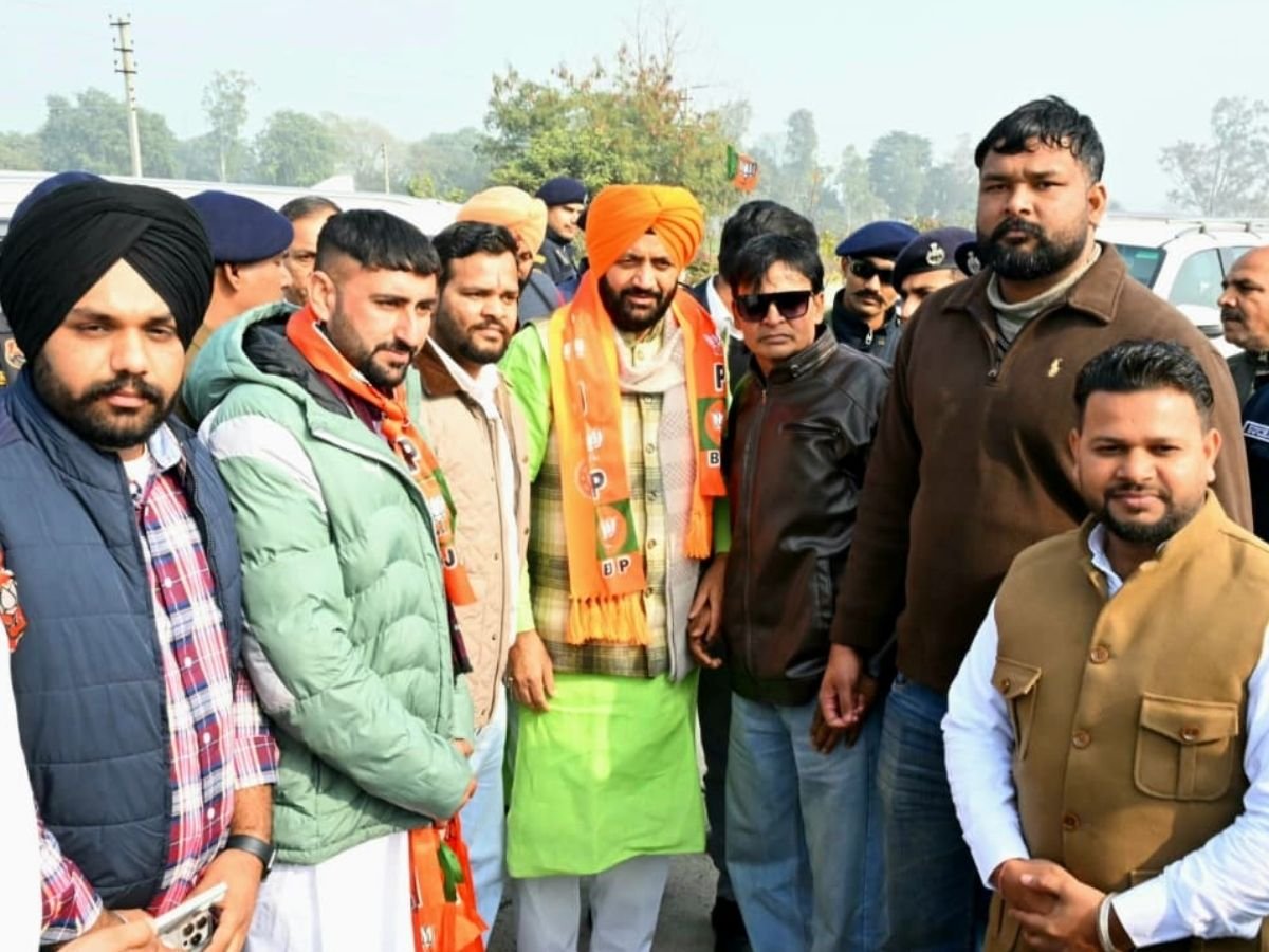 hariyana cm nayab saini हरियाणा के cm नायब सैनी पंजाब के लुधियाना पहुंचे