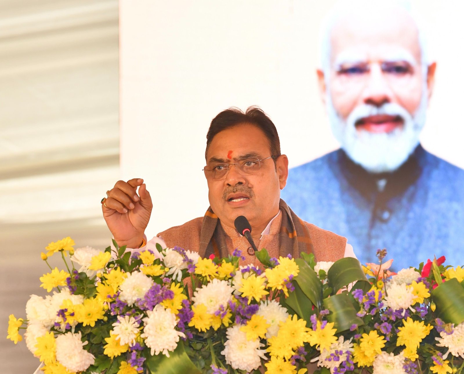 हेल्थ स्कीम में हो रही धांधली cm भजनलाल ने केंद्रीय मंत्री के सामने खोली पोल