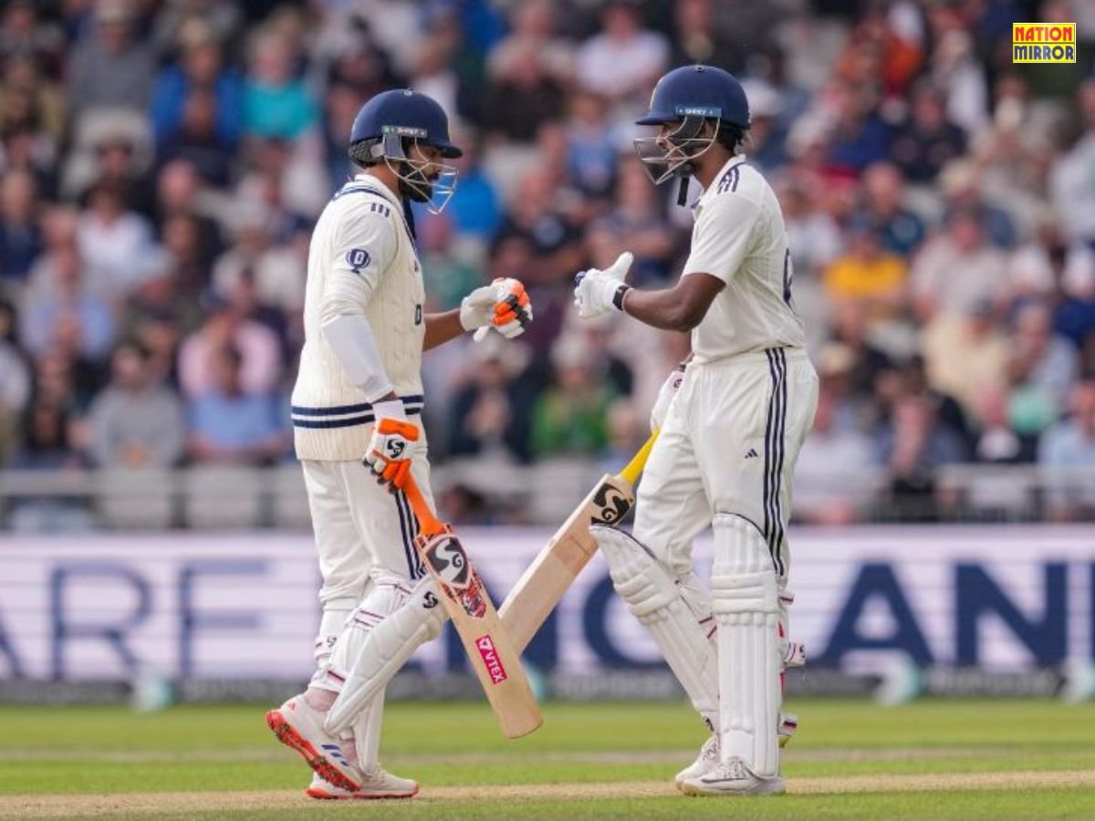ind vs eng test match भारत ने मैनचेस्टर टेस्ट के पहले दिन 4 विकेट पर बनाए 264 रन यशस्वी-सुदर्शन की शानदार फिफ्टी