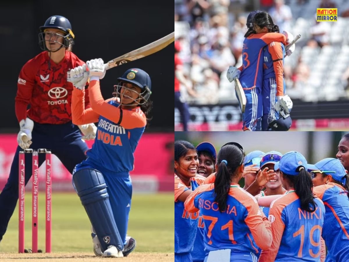 ind vs eng women’s t20i भारतीय महिला टीम ने इंग्लैंड को 97 रनों से हराया मंधाना ने ठोका शानदार शतक
