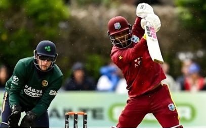 ire vs wi 3rd odi वेस्टइंडीज ने आयरलैंड को 197 रन से हराया केसी कार्टी का शानदार शतक