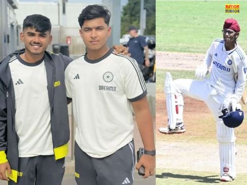 ind vs eng u-19 2025 भारत ने यंग लायंस को 231 रन से दी करारी शिकस्त हरवंश का तूफानी शतक