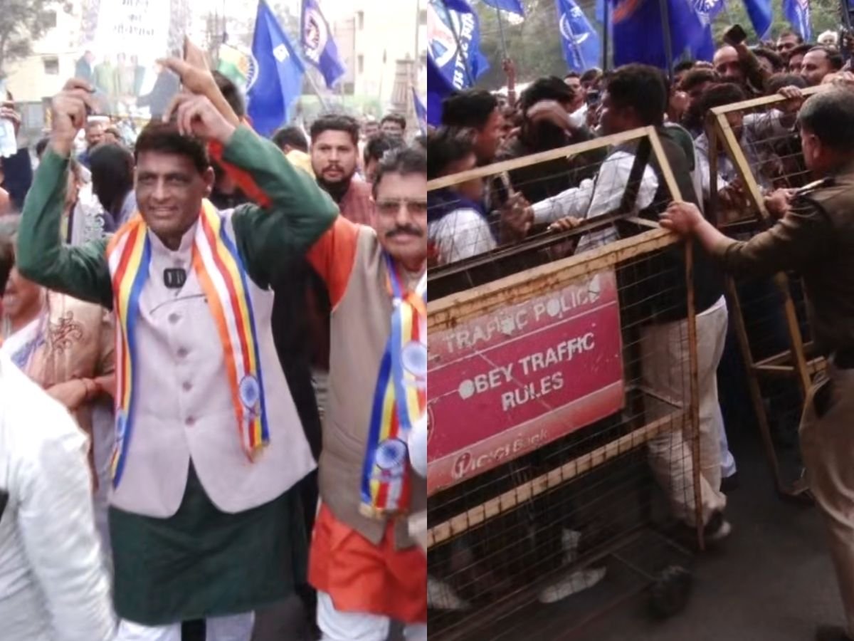 ‘धीरेंद्र शास्त्री की गतिविधियां देश के लिए घातक’ भोपाल में dpss की हूंकार रैली दामोदर यादव ने cm और धीरेंद्र शास्त्री को घेरा