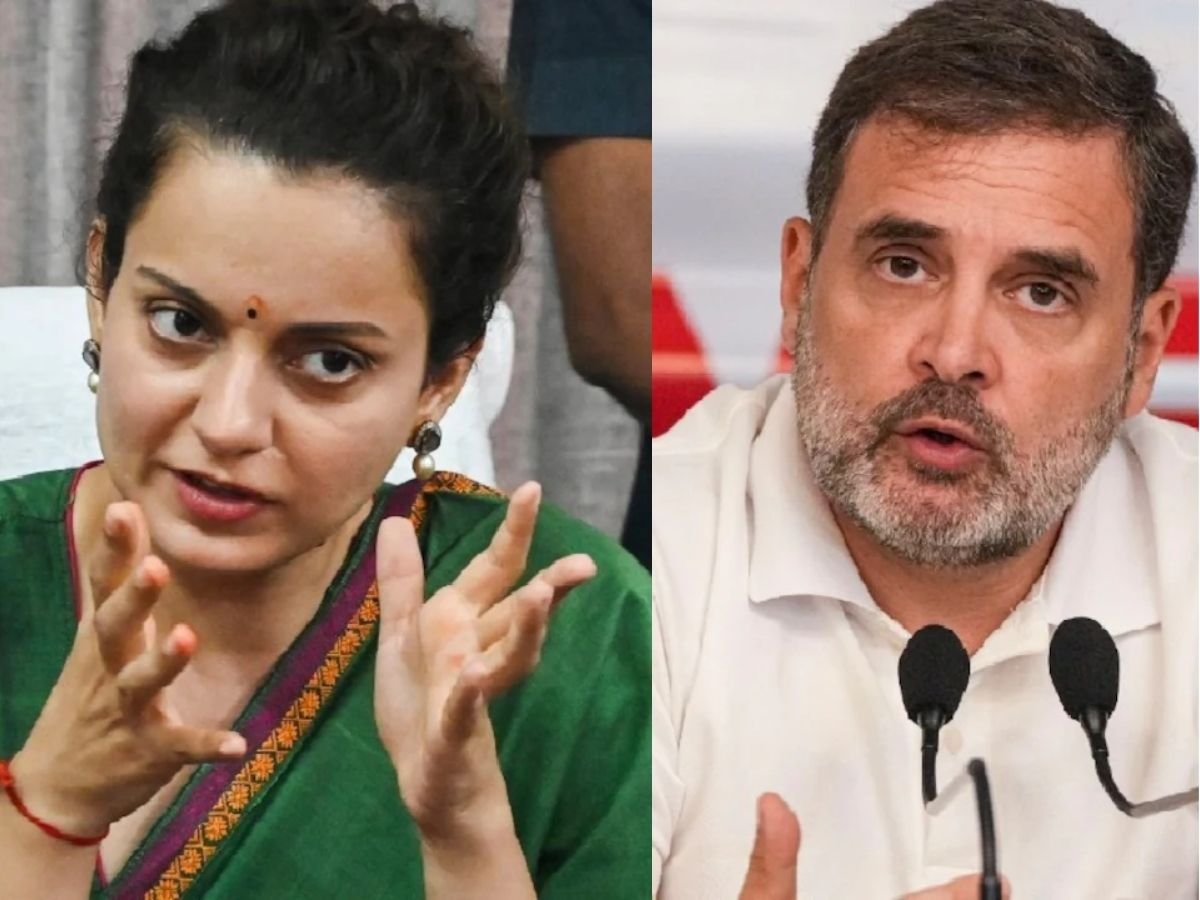 कंगना ने राहुल को कहा टपोरी कांग्रेस बोली - संसद स्टूडियो नहीं