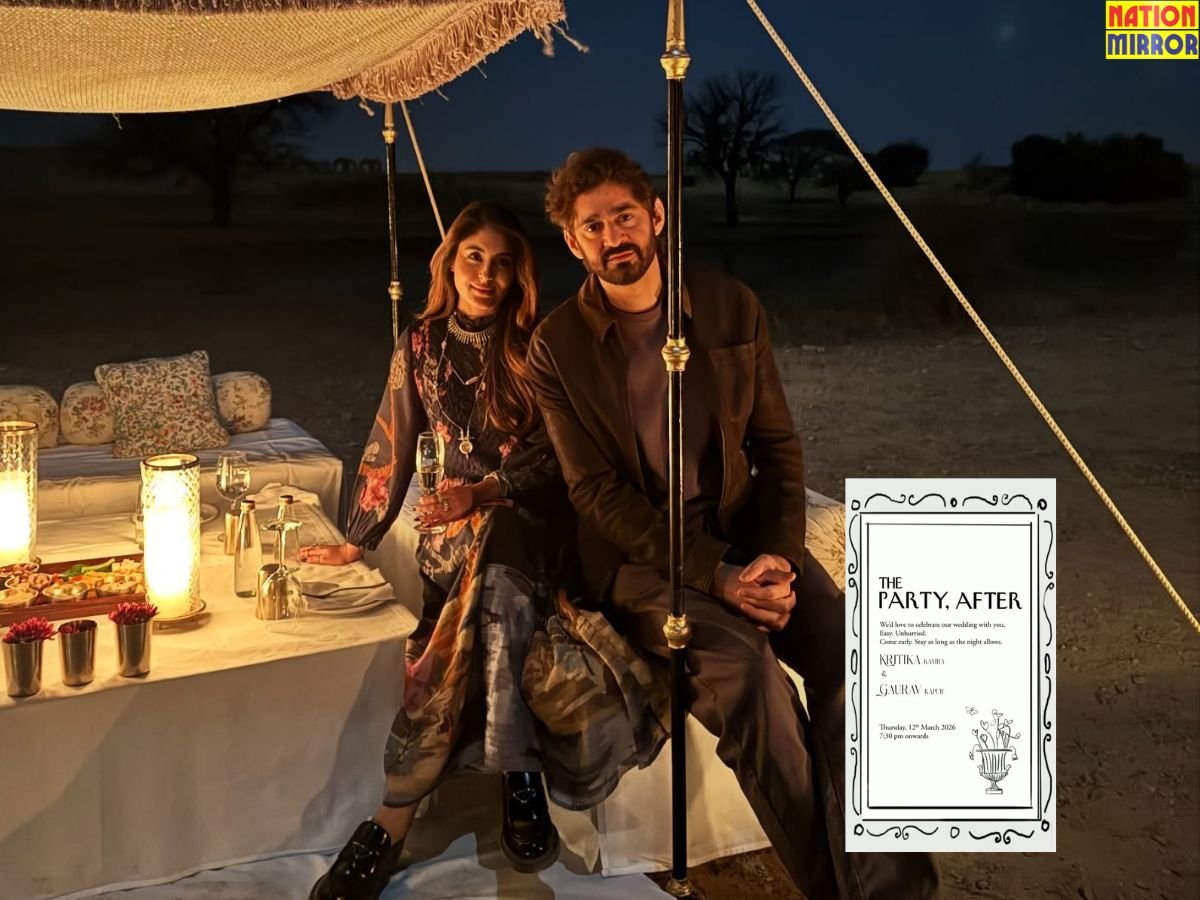 kritika gaurav wedding card viral एक्ट्रेस कृतिका कामरा स्पोर्ट्स प्रेजेंटर से करेंगी शादी