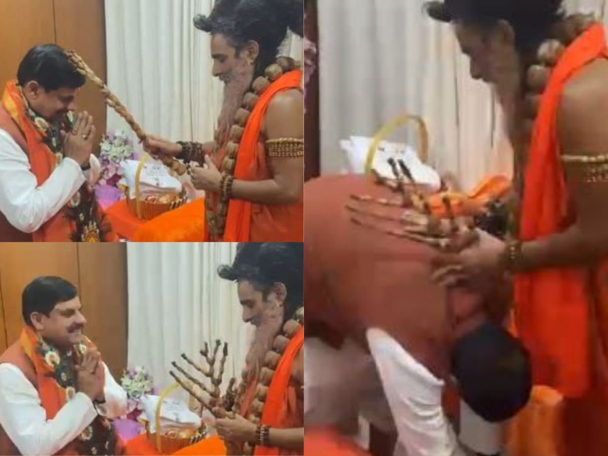 mp cm meet with riteshvar maharaj सीएम डॉ मोहन यादव ने की सद्गुरु ऋतेश्वर महाराज आध्यात्मिक विषय पर चर्चा