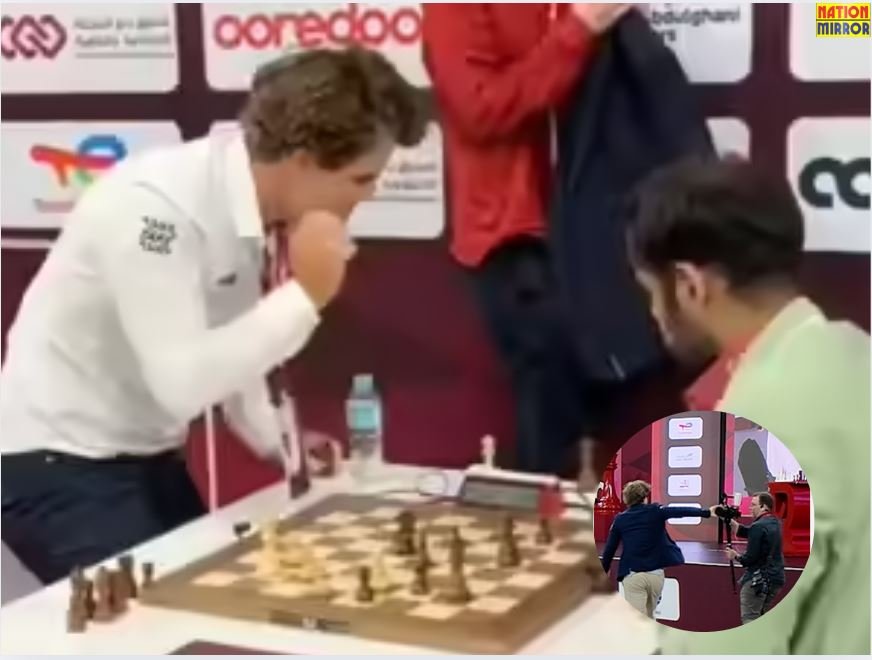 magnus carlsen video viral हार के बाद एक बार फिर फूटा carlsen का गुस्सा वीडियो वायरल