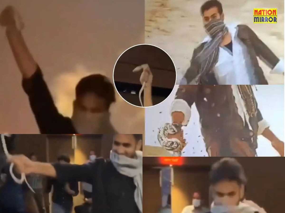 mahesh babu fan viral video बॉक्स ऑफिस में सांप लेकर पहुंचा फैन रिक्रिएट किया फिल्म का सीन