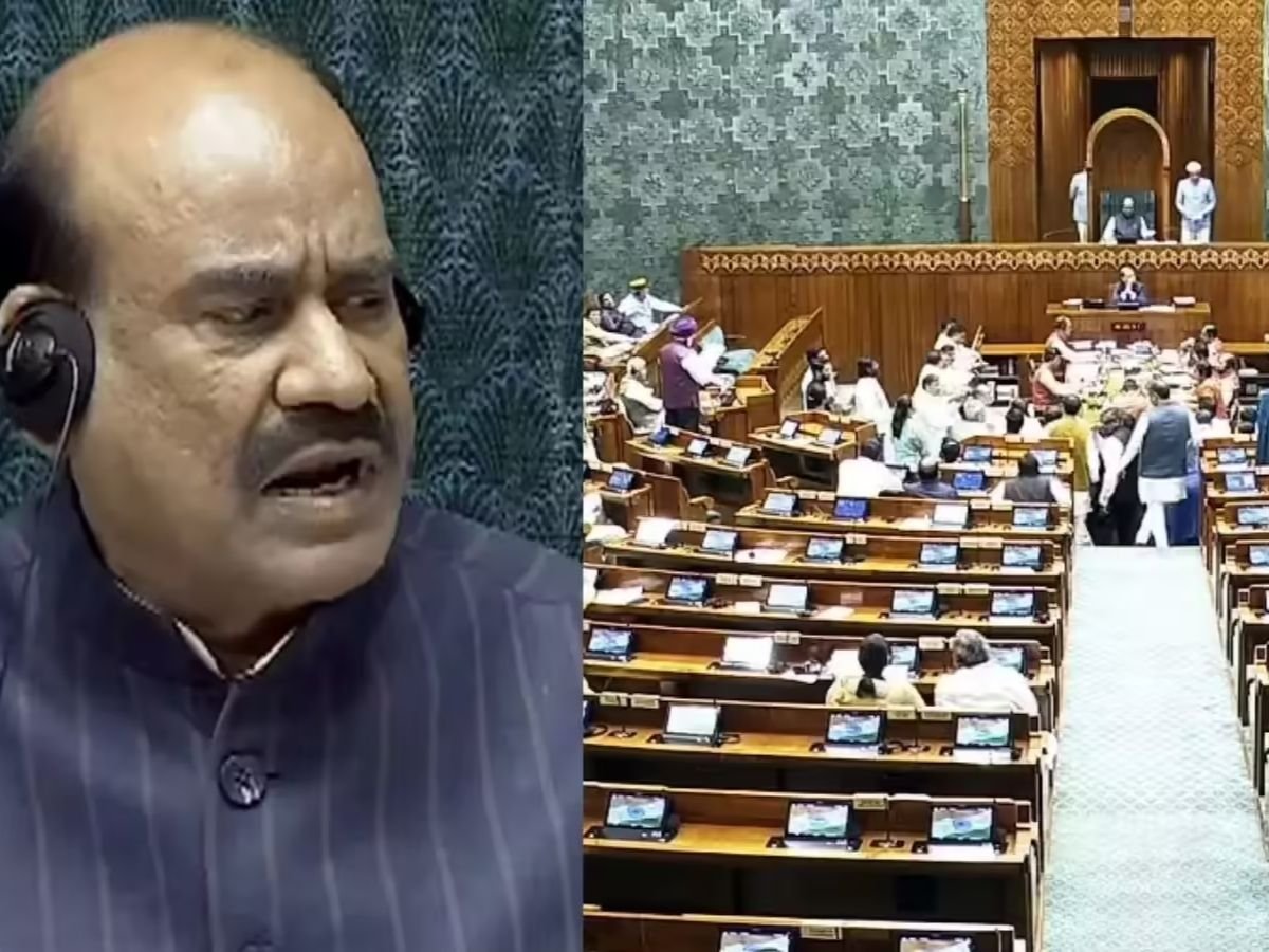 संसद से 8 विपक्षी सांसदों का निलंबन हटा बिरला बोले - प्लेकार्ट और ai तस्वीरें न दिखाए