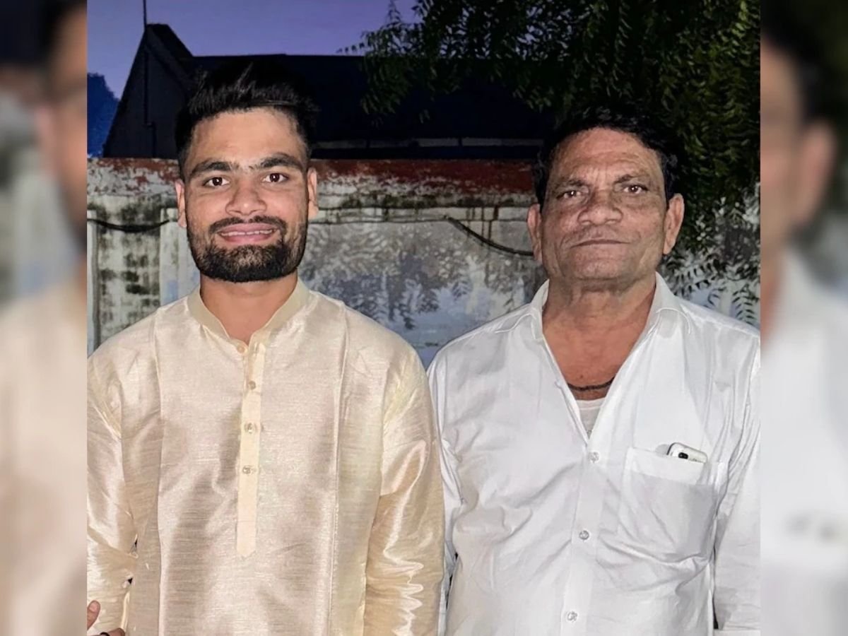 पिता को कंधा देते ही रो पड़े रिंकू सिंह बड़े भाई ने दी मुखाग्नि