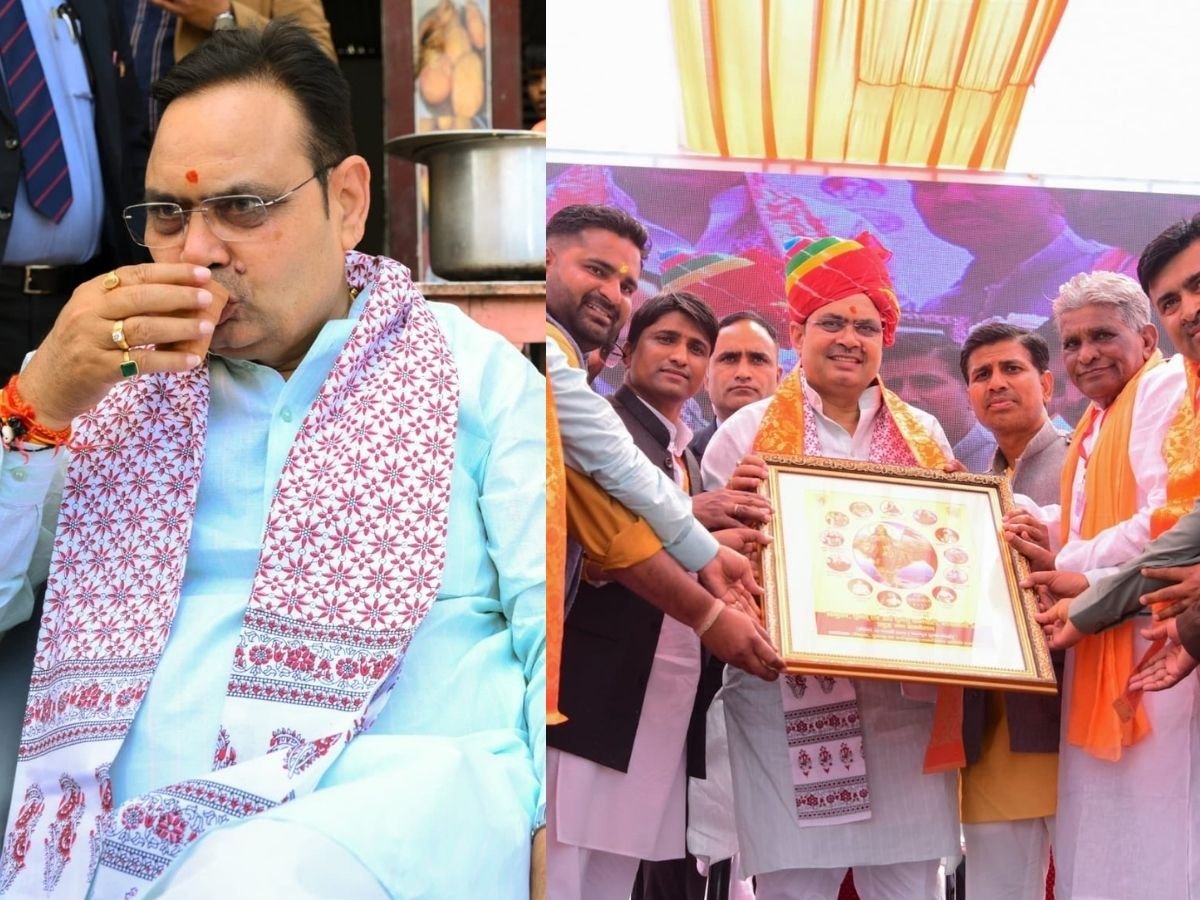 cm भजनलाल का tea break घुमंतू समाज के सम्मेलन में हुए शामिल