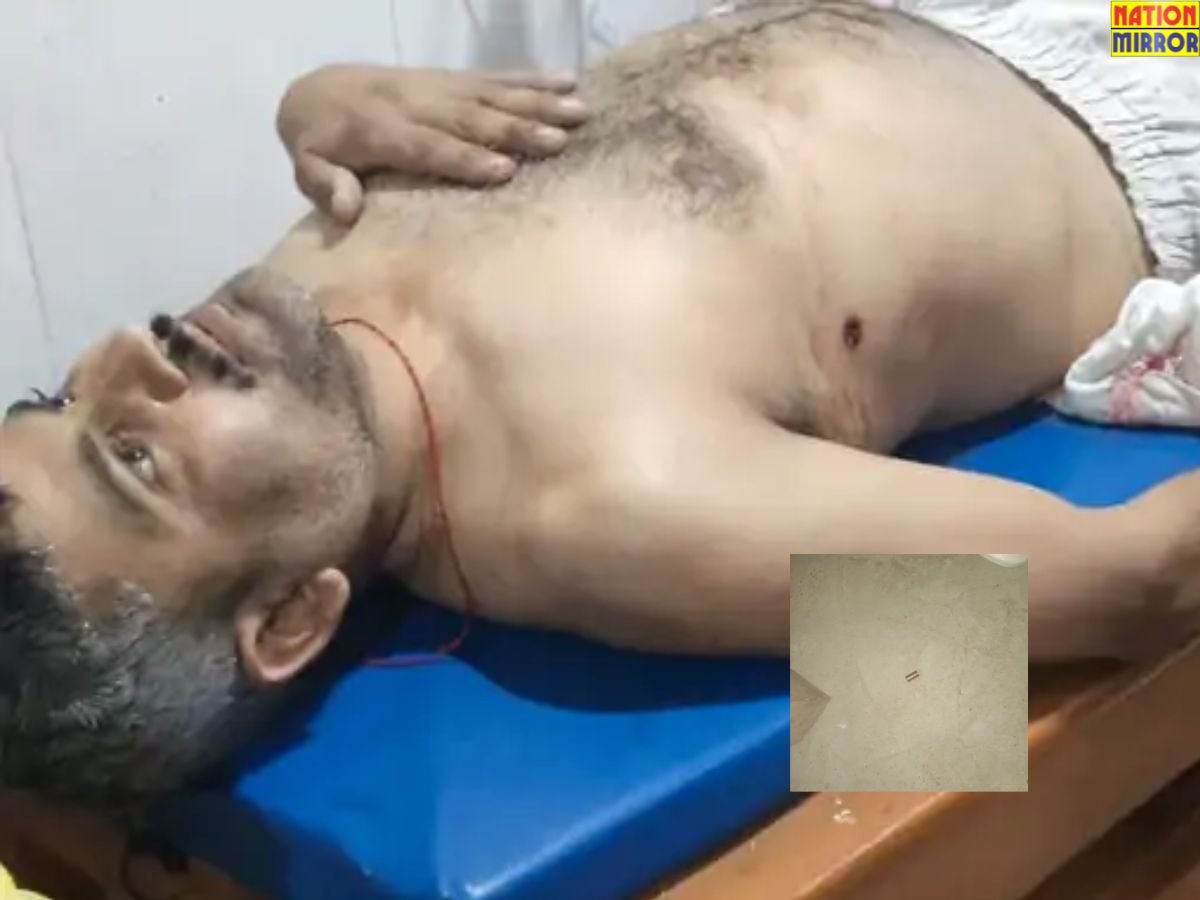 morena shooting news सीमेंट व्यापारी को घर में आकर युवक ने मारी गोली