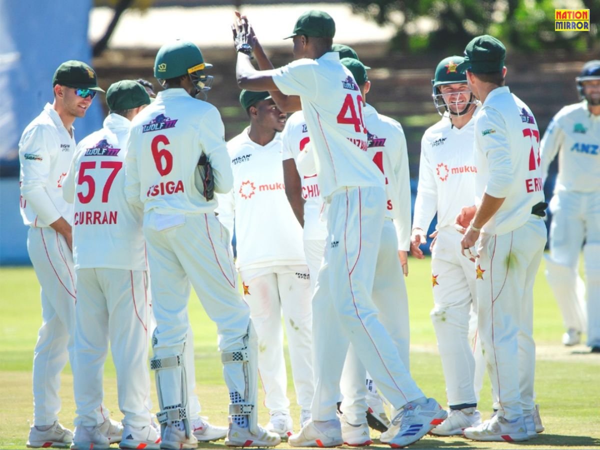 nz vs zim 1st test दूसरे दिन न्यूजीलैंड ने ली 158 रन की बढ़त जिम्बाब्वे ने गंवाए 2 विकेट