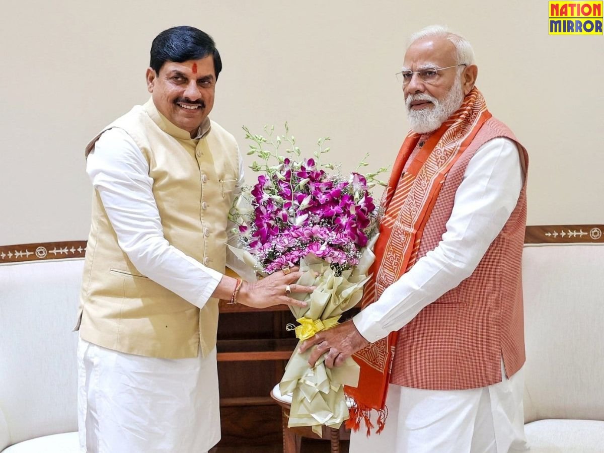 pm नरेंद्र मोदी से मिले cm डॉ मोहन gyan पर की चर्चा