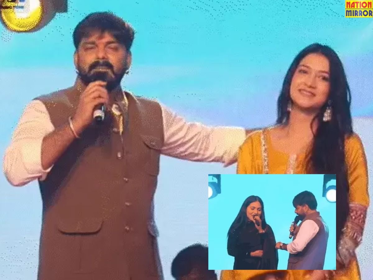 pawan singh viral video पवन सिंह इस एक्ट्रेस से करेंगे शादी भरे स्टेज में किया शादी के लिए प्रपोज वीडियो वायरल