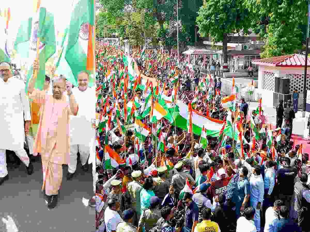 bharat shaurya tiranga yatra सीएम योगी ने सेना के शौर्य को किया सलाम बोले - पाकिस्तान "विफल राष्ट्र"