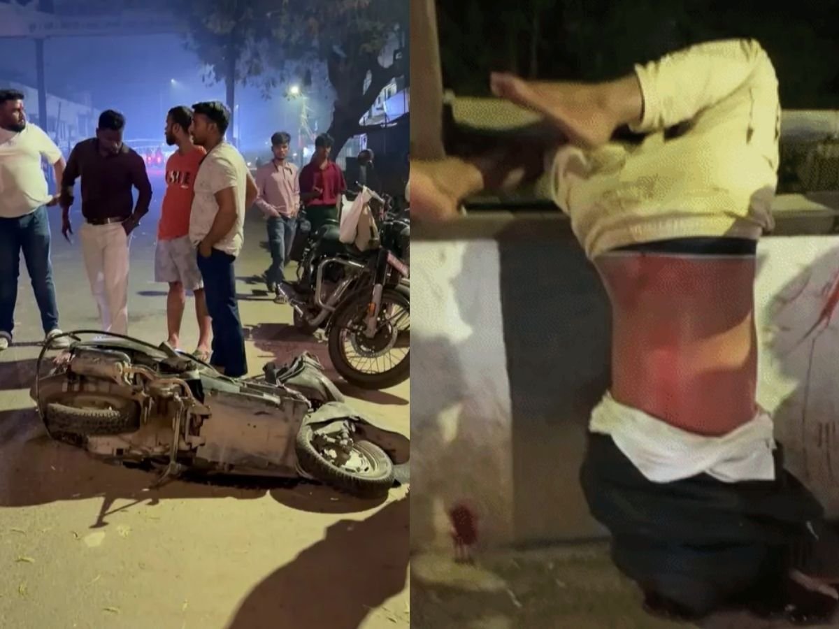 गोरखपुर में फॉर्च्यूनर का कहर 30 मिनट तक रेलिंग पर लटकी रही mbbs छात्र की लाश