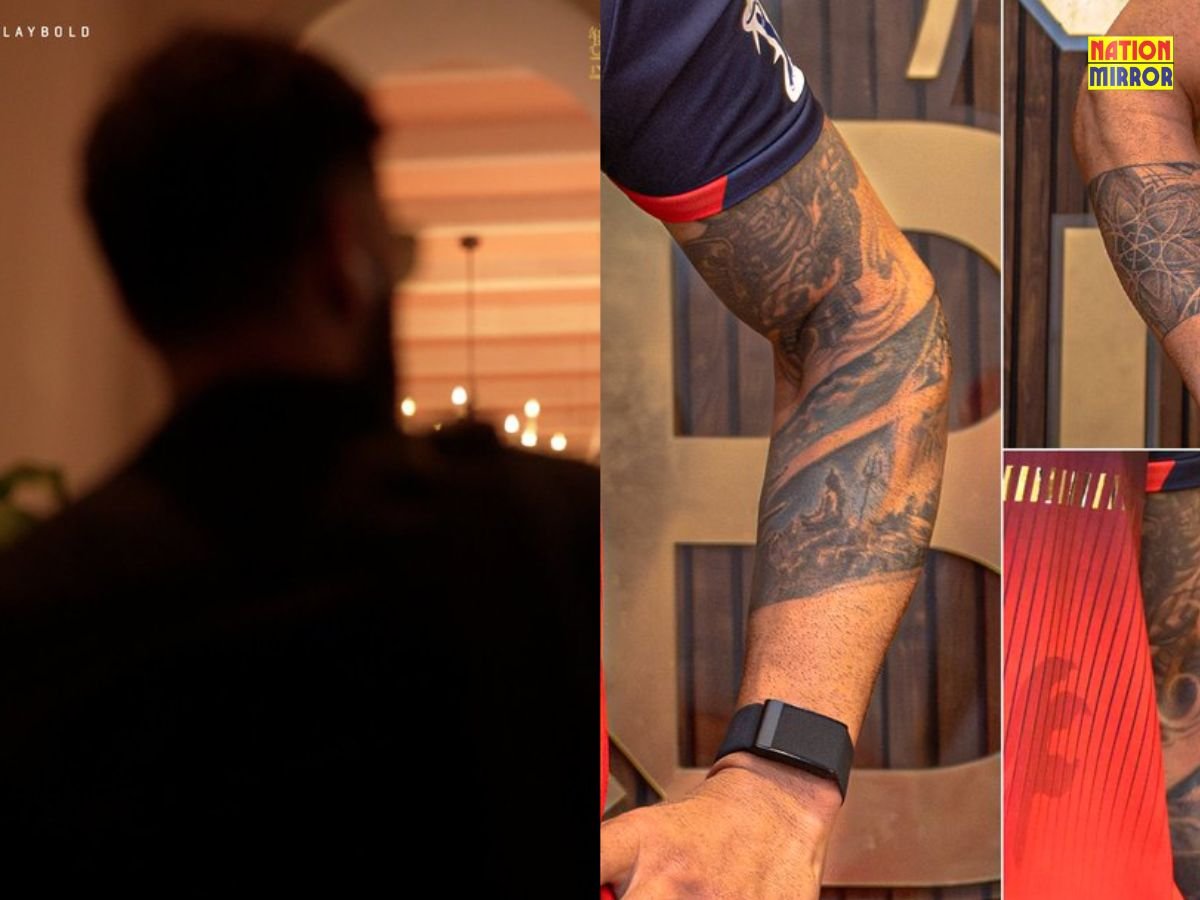 rcb share virat entry photo ipl 2025 में विराट की एंट्री rcb ने लिखा inkediconic