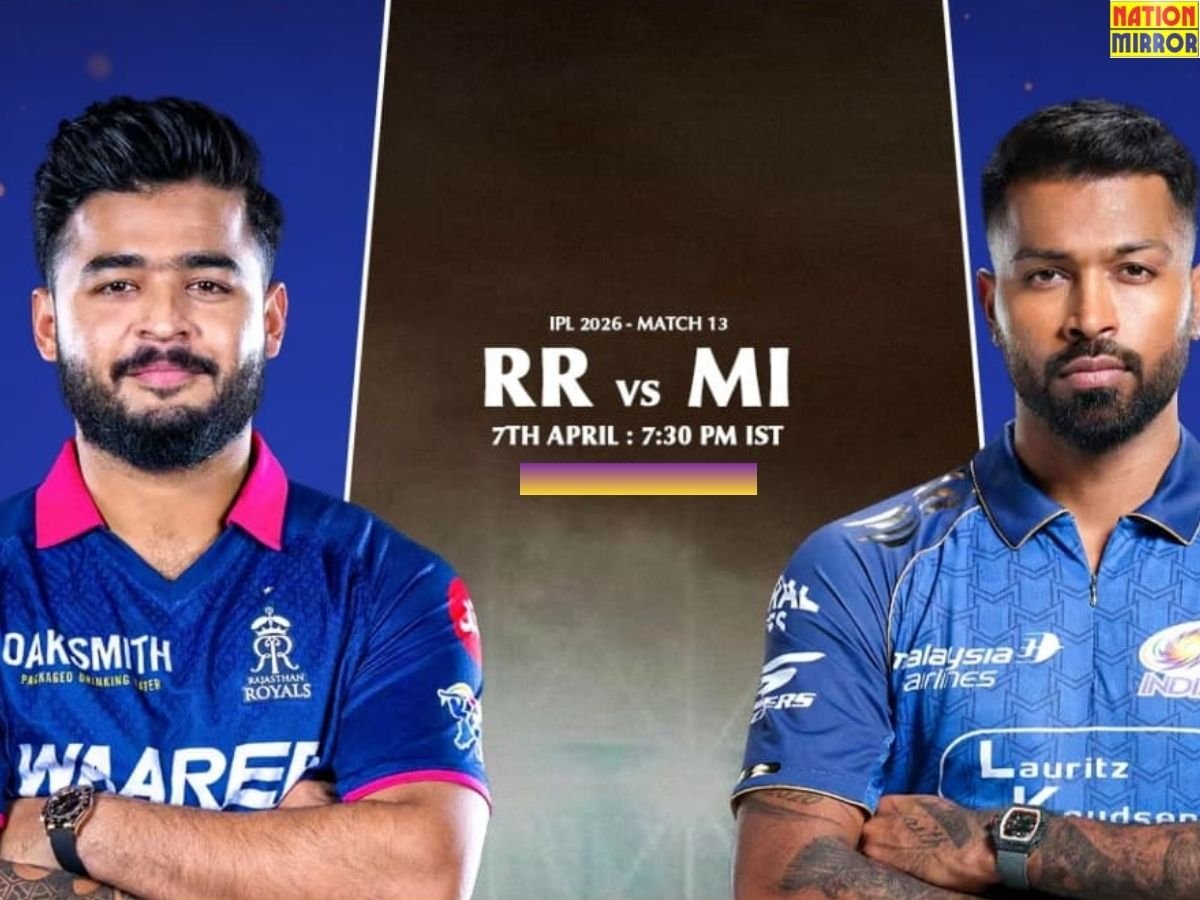 rr vs mi ipl 2026 आज मुंबई इंडियंस और राजस्थान रॉयल्स होगी भिड़ंत