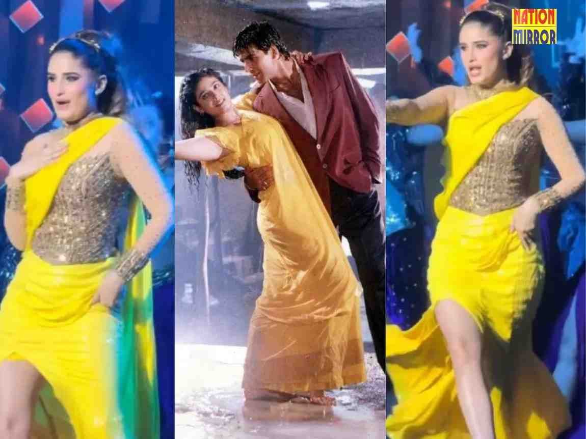rasha thadani dance video राशा ने टिप टिप बरसा पानी पर डांस कर स्टेज पर लगाई आग वीडियो वायरल