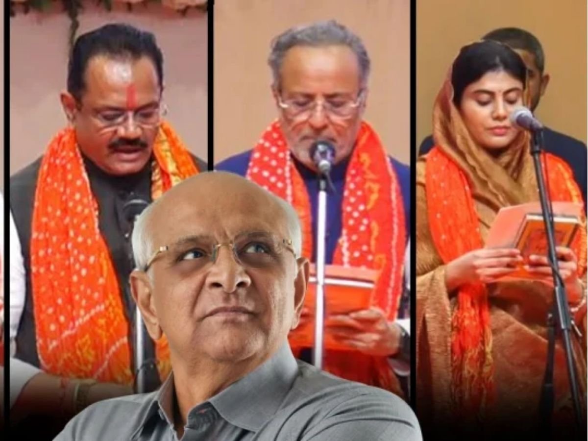 गुजरात की नई कैबिनेट 26 मंत्रियों का गठन 19 नये चेहरे