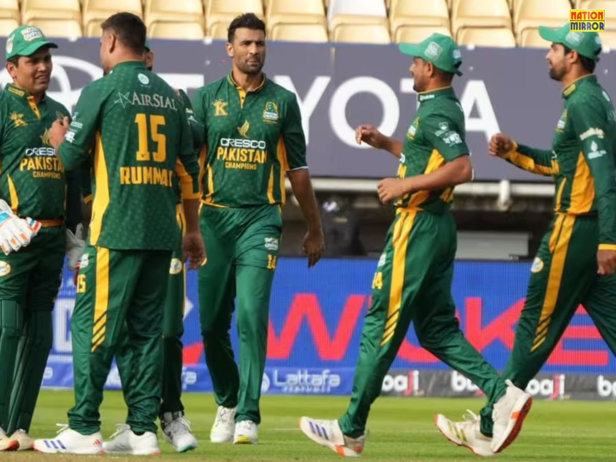 sa vs pak wcl 2025 डिविलियर्स के बिना साउथ अफ्रीका चैंपियंस बिखरी पाकिस्तान ने टीम को 31 रनो से हराया