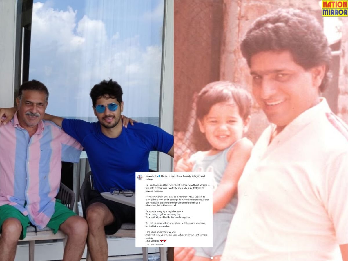 sidharth father passed away सिद्धार्थ मल्होत्रा के पिता सुनील मल्होत्रा का हुआ निधन