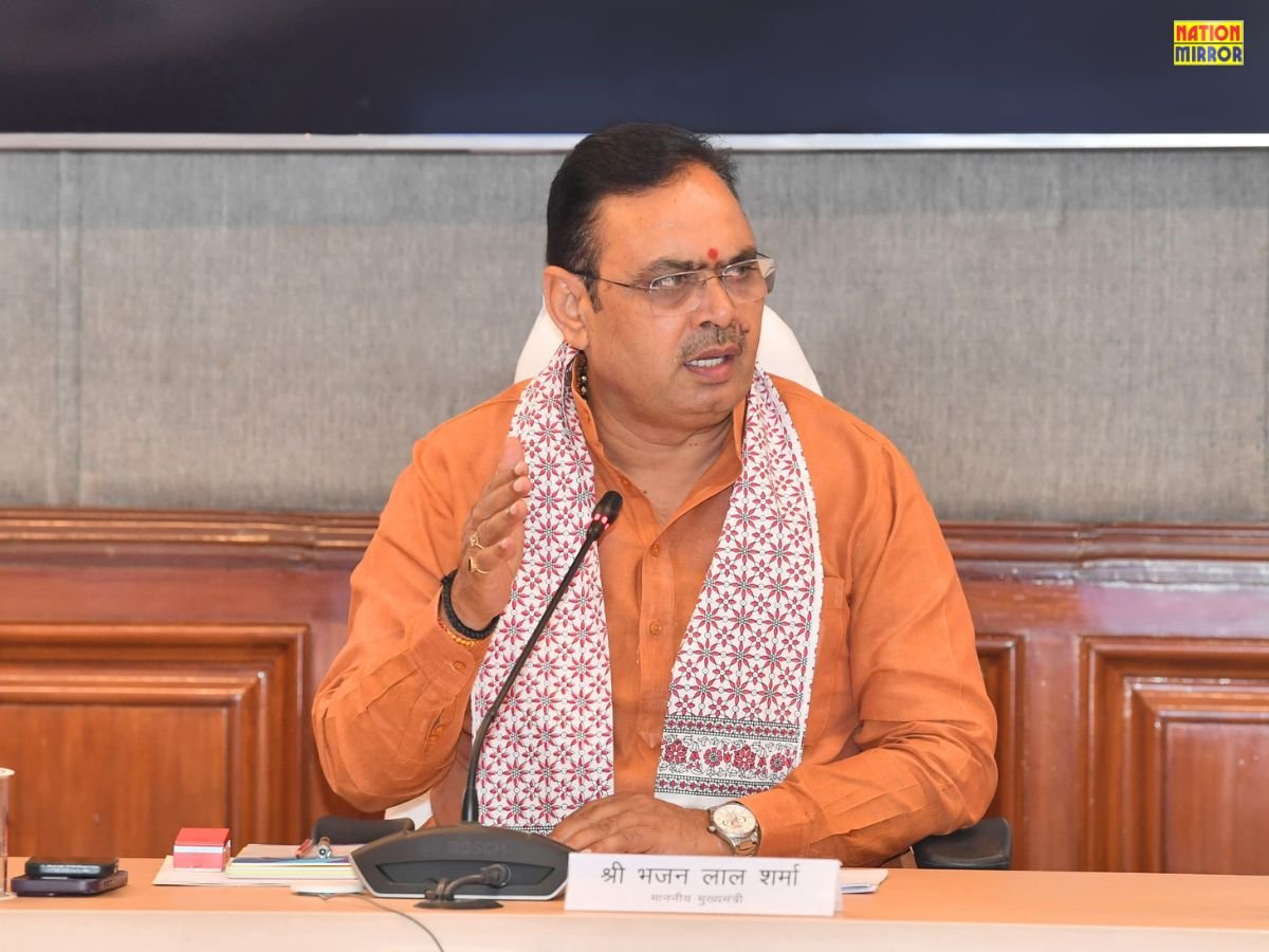 cm भजन लाल शर्मा ने शहरी विकास योजनाओं की समीक्षा की शहर चलो अभियान पर फोकस