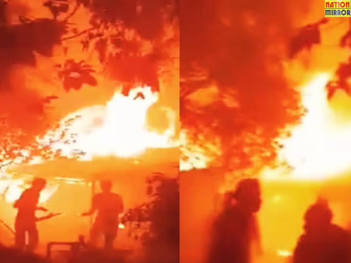 sitapur fire incident सीतापुर में हुआ भीषण हादसा आग की लपटो में राख हुए 15 घर