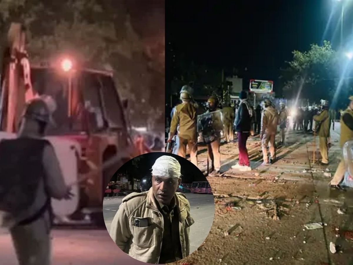 जयपुर के चौमूं में पुलिस टीम पर हमला पत्थरबाजी लाठीचार्ज 6 पुलिसकर्मी घायल