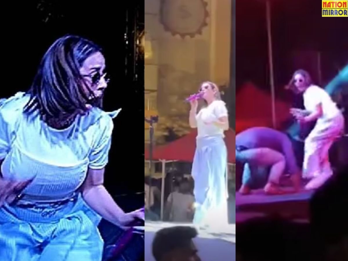 सिंगर सुनंदा शर्मा के शो के दौरान फैन ने की ऐसी हरकत स्टेज छोड़कर भागी सिंगर