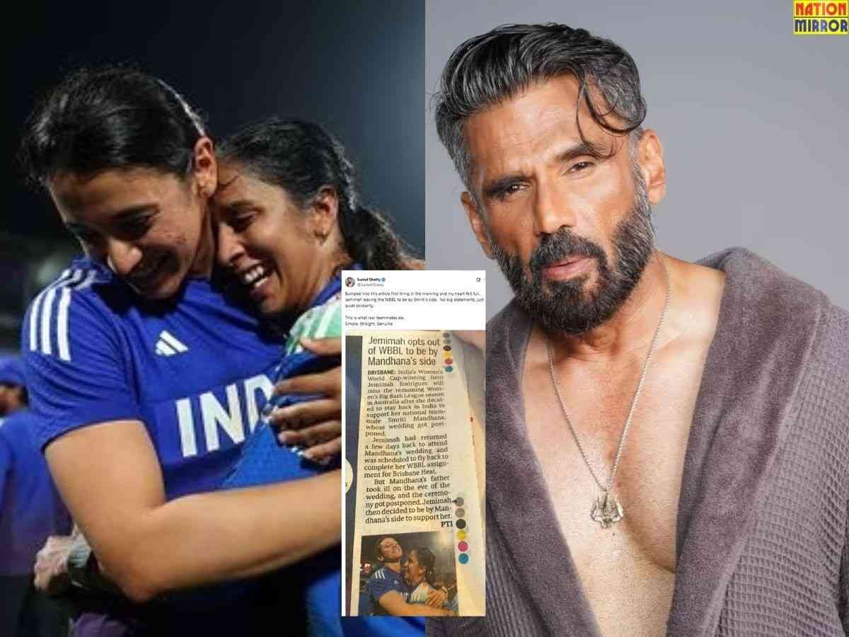 sunil shetty praised jemimah wbbl से जेमिमा ने लिया नाम वापस वजह सुनकर सुनील शेट्टी ने की तारीफ