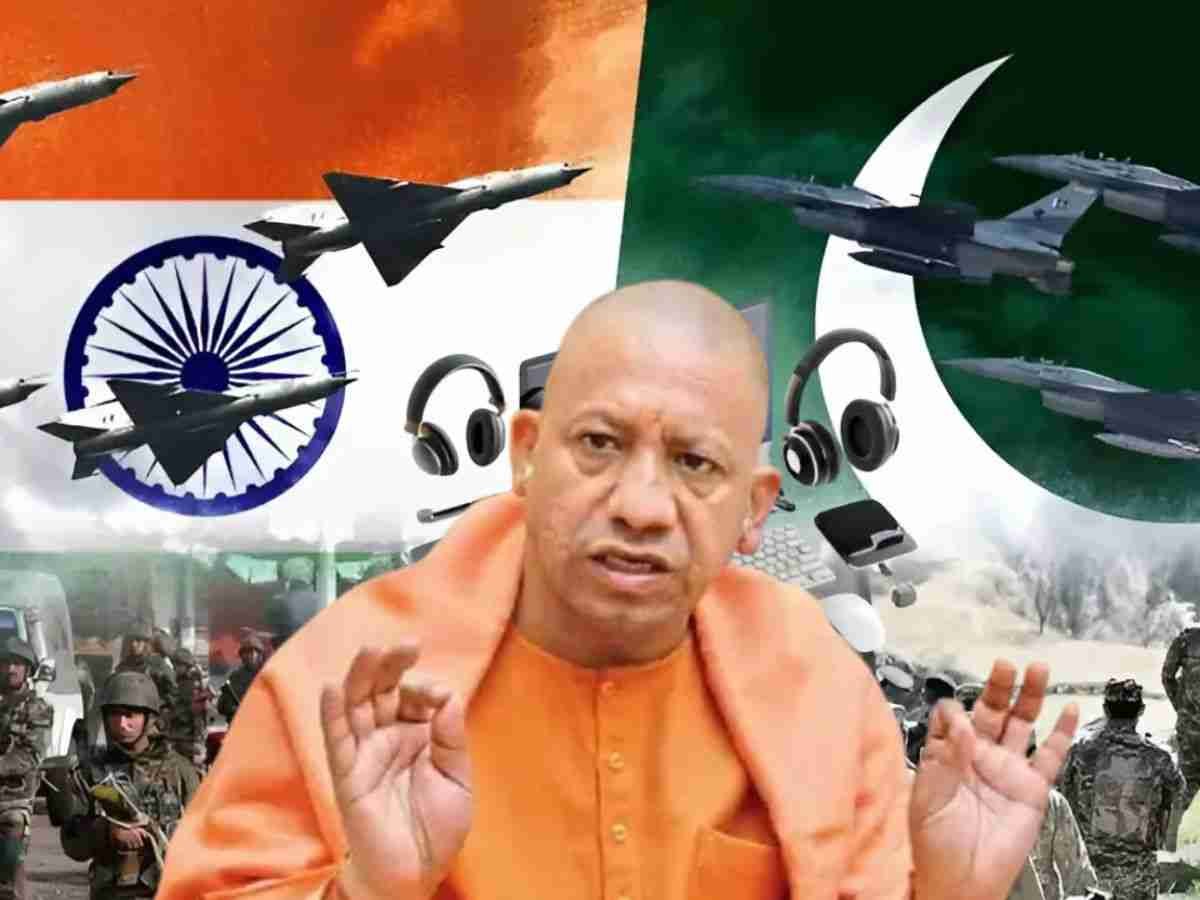 india pakistan war up alert भारत पाकिस्तान के तनाव के बीच योगी सरकार अलर्ट cm से रहे पल-पल की अपडेट