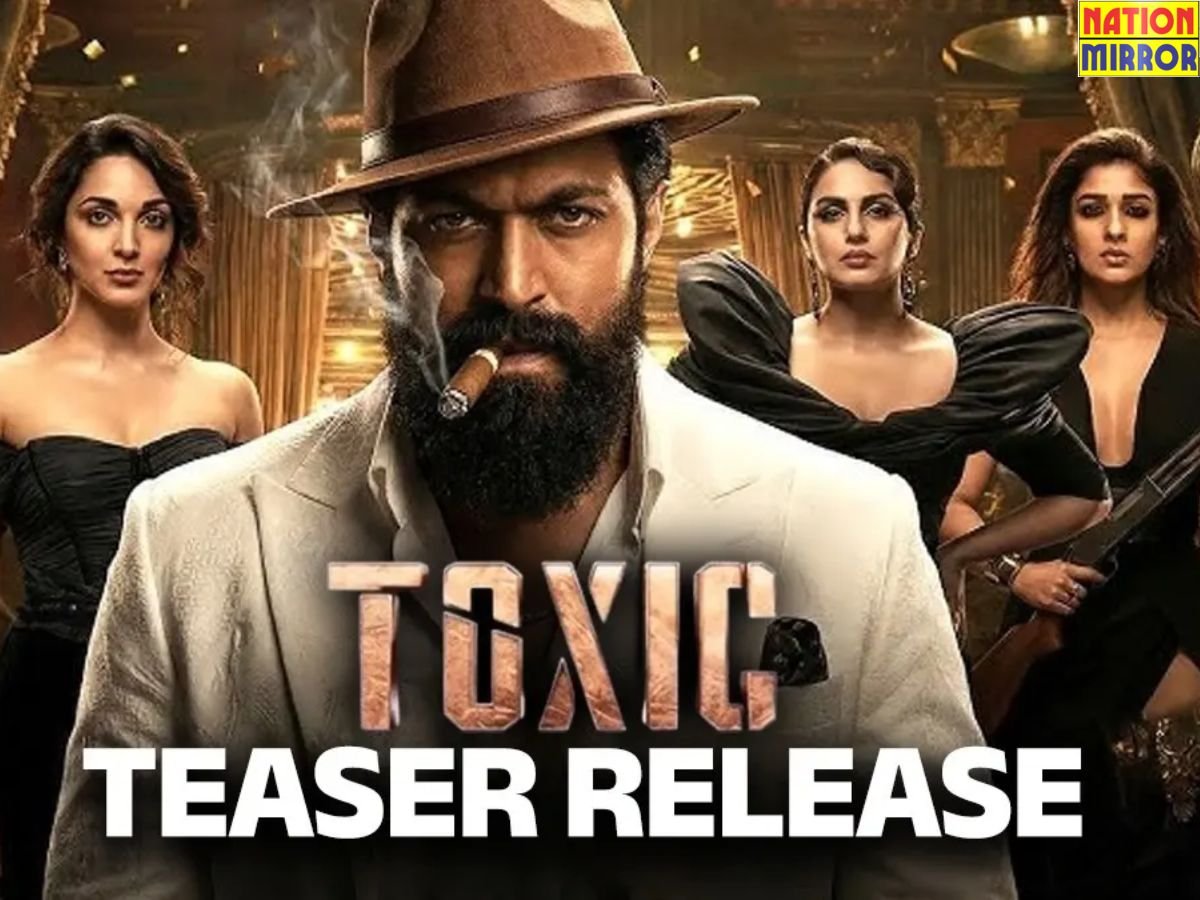 toxic film teaser release कन्नड़ एक्टर यश की फिल्म टॉक्सिक का खौफनाक टीजर रिलीज