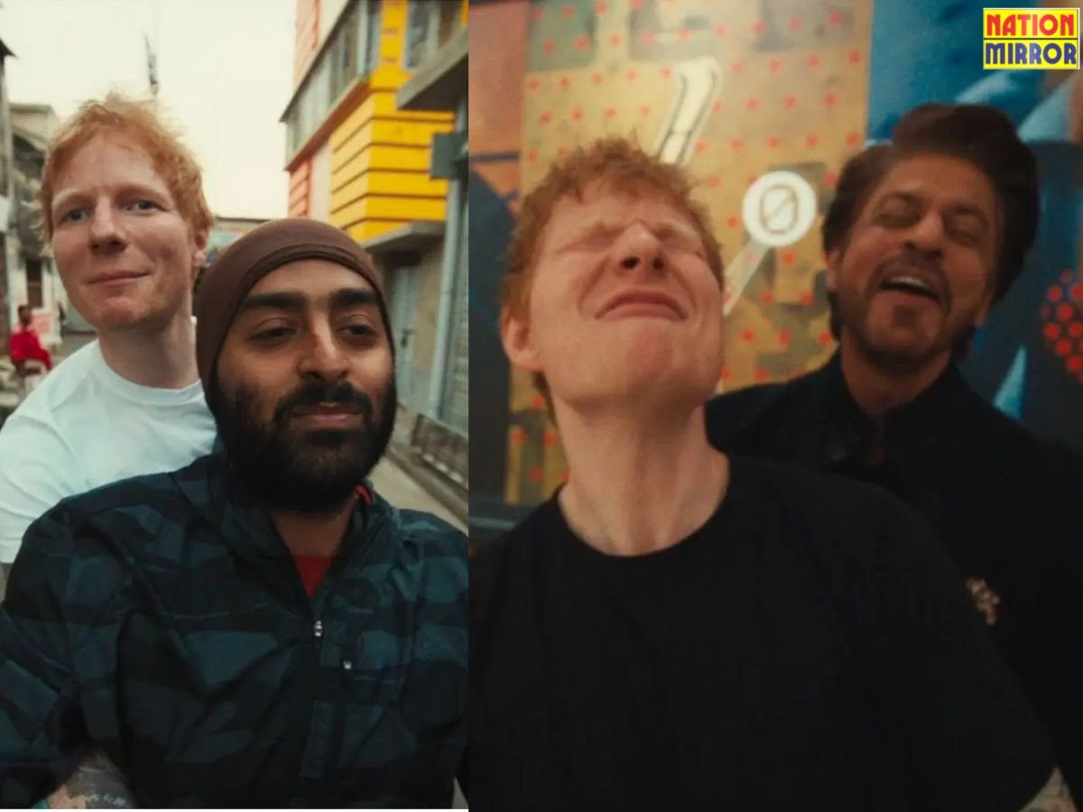 स्कूटी पर अरिजीत साथ में शाहरूखed sheeran का भारत के लिए एक म्यूजिकल लव लेटर