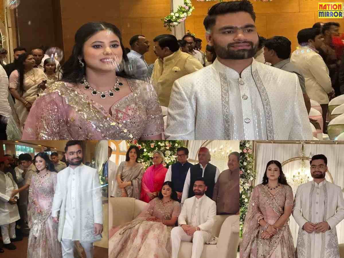 क्रिकेटर रिंकू सिंह और सपा सांसद प्रिया सरोज की रिंग सेरेमनी स्टेज पर रो पड़ी सांसद