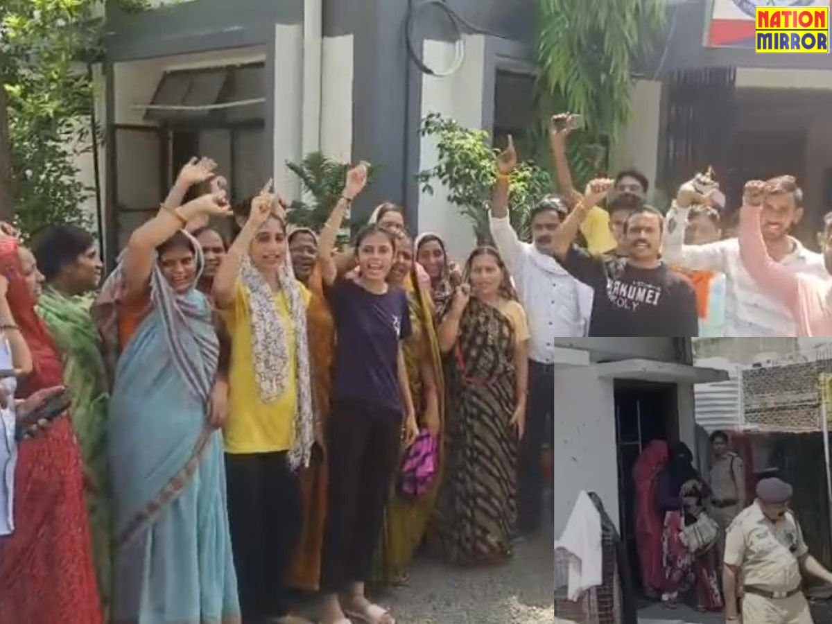 सनावद में कॉलोनी में चल रहा देह व्यापार बजरंग दल और स्थानीय लोगों का हंगामा तीन महिलाएं हिरासत में
