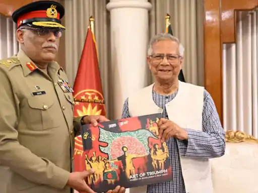 बांग्लादेश पाकिस्तानी जनरल को विवादित नक्शा गिफ्ट किया भारत के हिस्से दिखाए