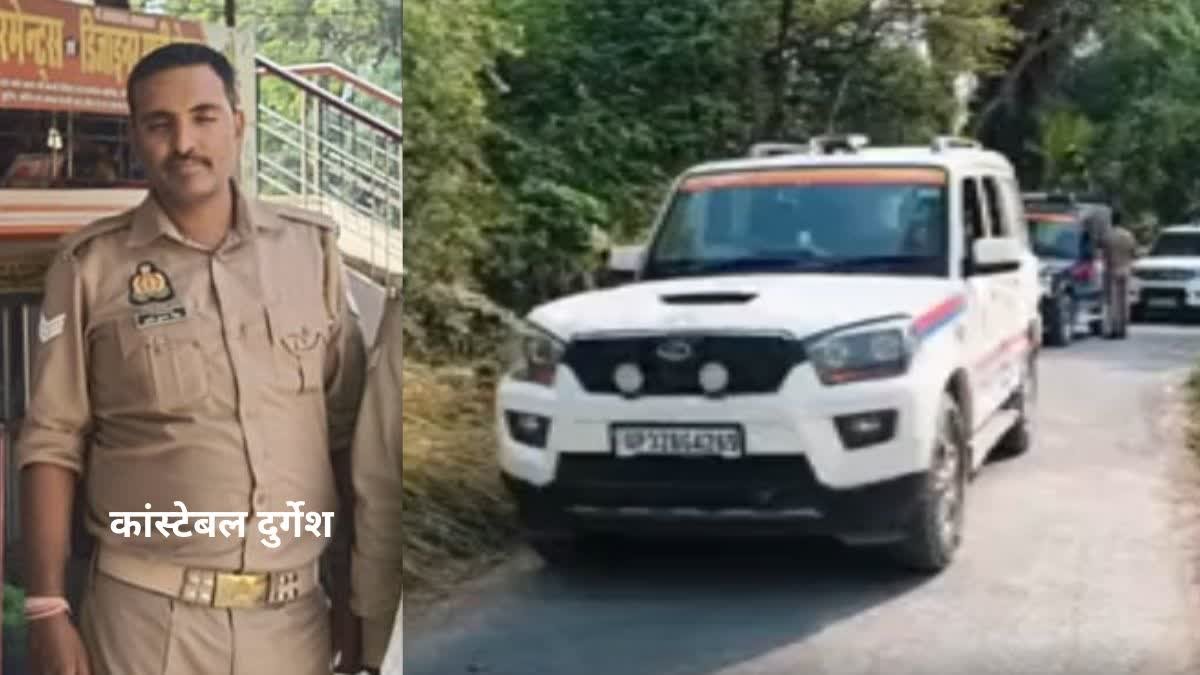 encounter jaunpur cop  जौनपुर में सिपाही को कुचलने वाला गो-तस्कर एनकाउंटर में ढेर