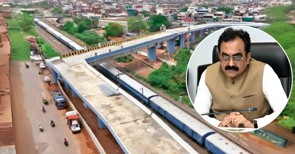 bhopal 90-degree overbridge controversy पीडब्ल्यूडी मंत्री ने दिए एक्शन के संकेतजिम्मेदारों को मिलेगा नोटिस